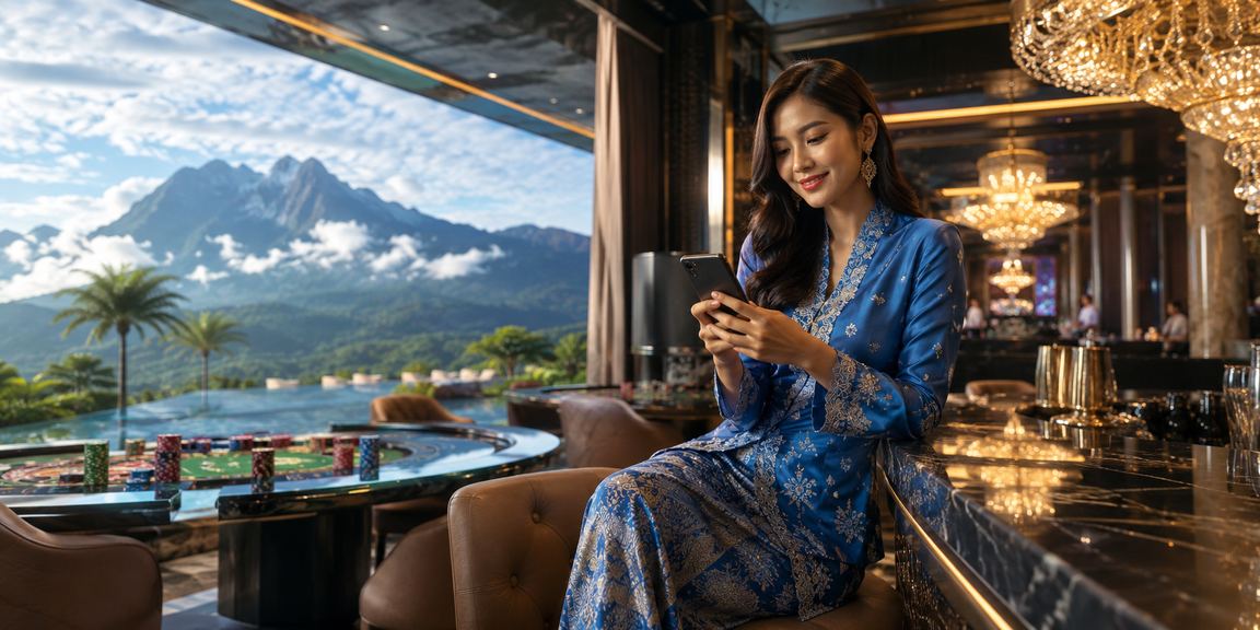 Pengguna log masuk ke platform 93050 melalui telefon bimbit di Sabah
